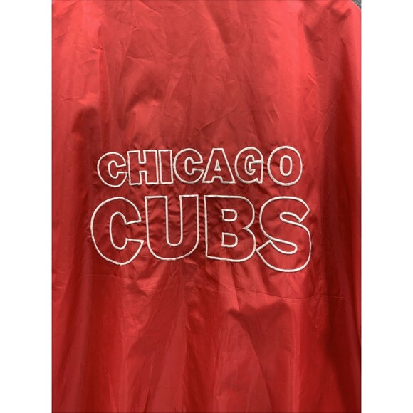 Chicago Cubs Mens Genuine Merchandise Windbreaker Full Zip Blue Red Size 5XL Vtg - Picture 5 of 13
